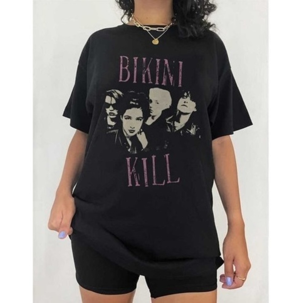 Bikini Kill Vintage Shirt, Bikini Kill Rock Band Shirt, Rock Music Lovers Shirt